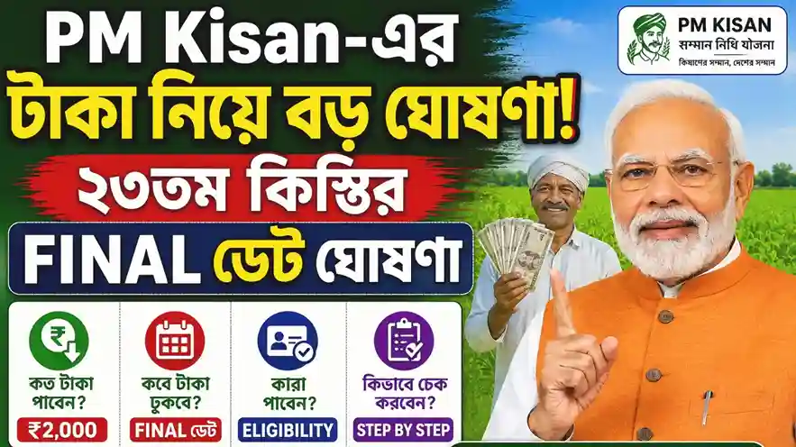PM Kisan 23th Installment Date
